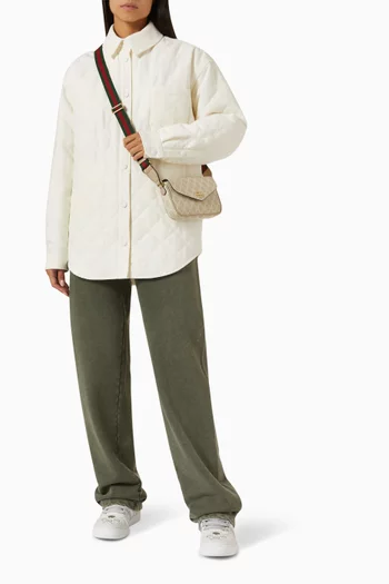 Embroidered Sweatpants in Cotton-jersey