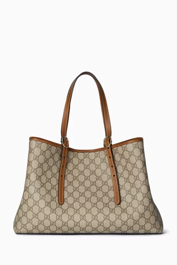 GG Emblem Medium Tote Bag in Monogram Canvas