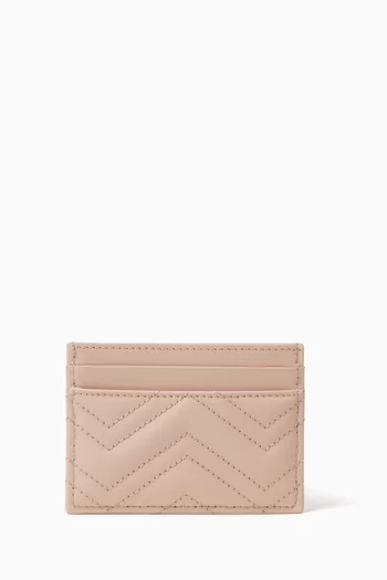 GG Marmont Card Case in Matelassé Leather