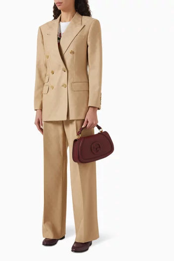Small Blondie Top Handle Bag in Leather