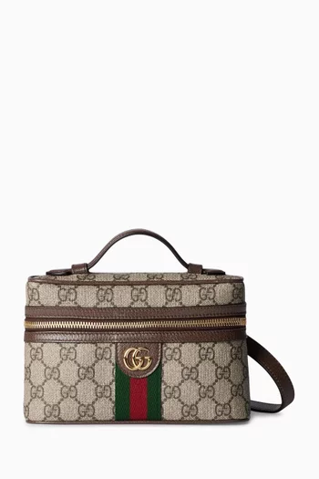 Ophidia Super Mini Shoulder Bag in GG Supreme Canvas