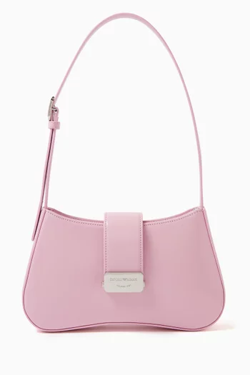 Hobo Shoulder Bag in Faux Leather