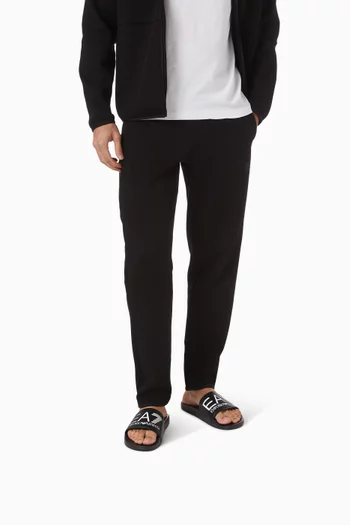 EA7 Logo Slides in Rubber