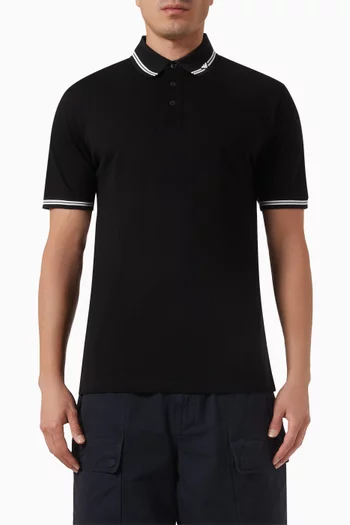 Eagle Logo Polo Shirt in Cotton