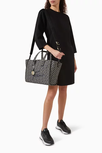 Medium Tote Bag in Jacquard Canvas