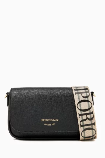 حقيبة كتف ميني بنقشة جلد الغزال جلد صناعي