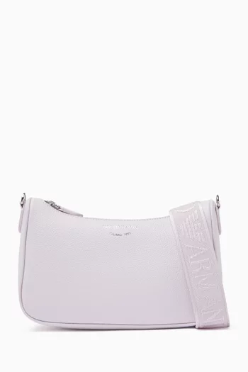Baguette Crossbody Bag in Faux Leather
