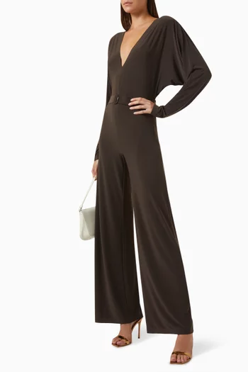 Dolman Jumpsuit in Poly-lycra