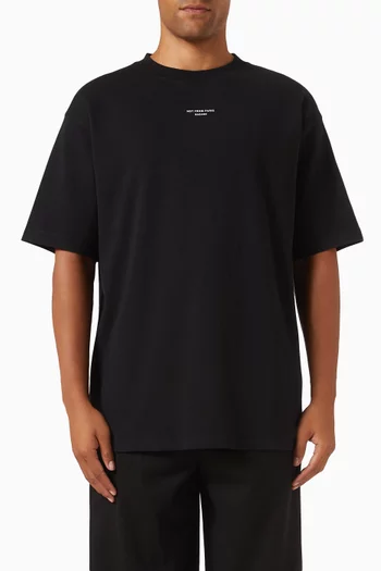 Le T-Shirt Slogan Classique in Cotton Interlock