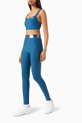 x Mona Kattan Lina High-waisted Leggings