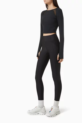 x Mona Kattan Alba Cropped Top