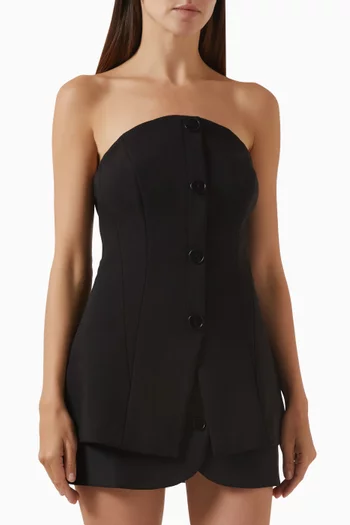 Relentless Top in Suiting Fabric