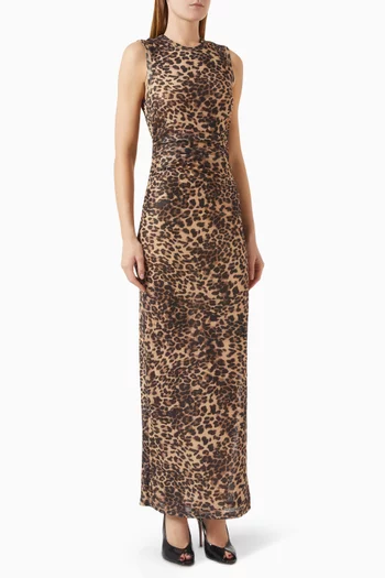 Prowl Leopard-print Dress in Mesh