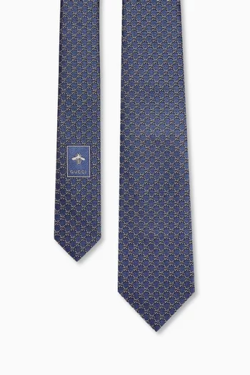 GG Tie in Silk Jacquard