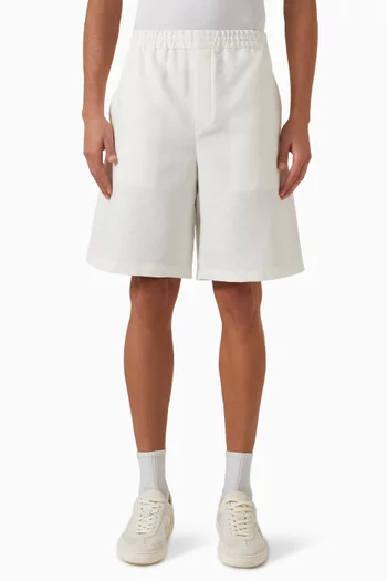 GG Shorts in Linen-blend Canvas