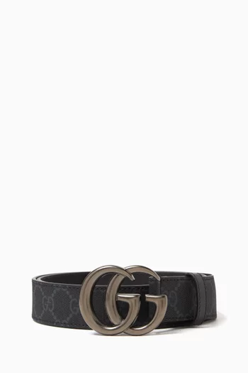 Matte black gucci belt discount