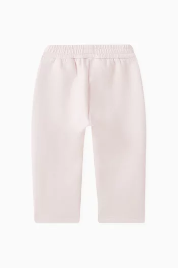 Logo Tape Sweatpants in Double Jersey