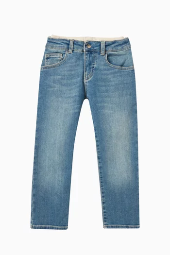 Elasticated Logo Jeans