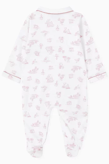 Logo Onesie in Cotton