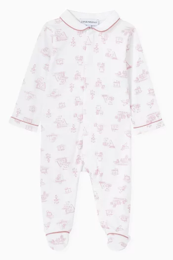 Logo Onesie in Cotton