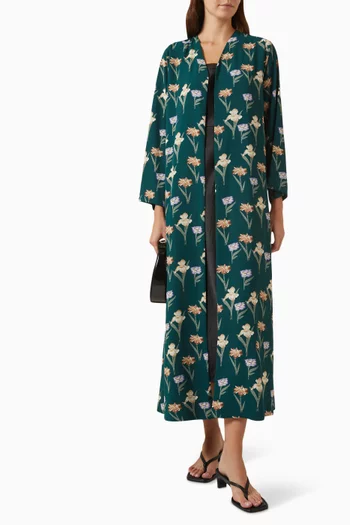 عباية بنقشة شيفون