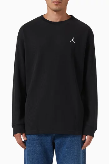 Essentials Lifestyle T-shirt in Waffle-knit