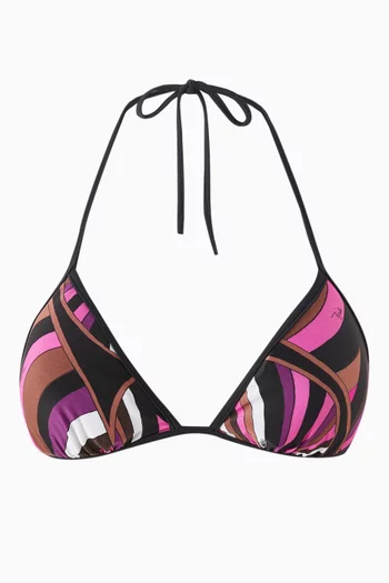 Iride-print Bikini Top