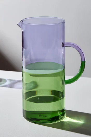 إبريق بلونين زجاج