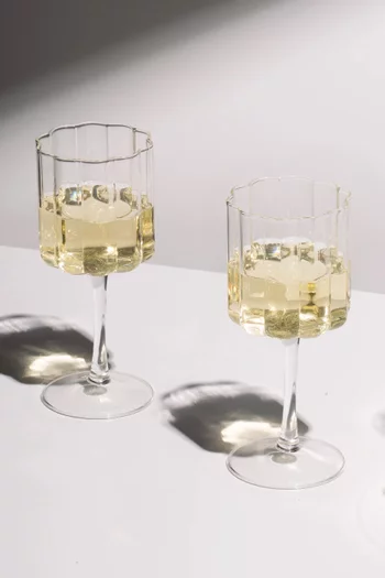 Wave Glass, Set of 2