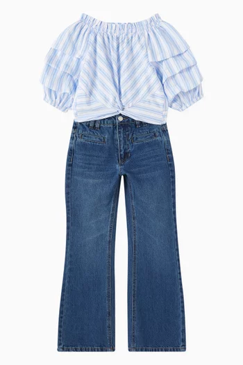 Wide-leg Jeans in Denim