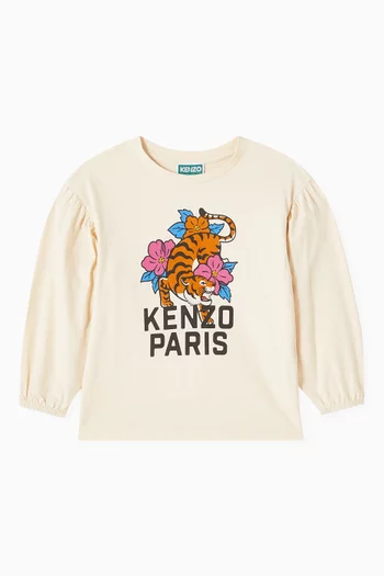 Logo Print T-shirt in Cotton