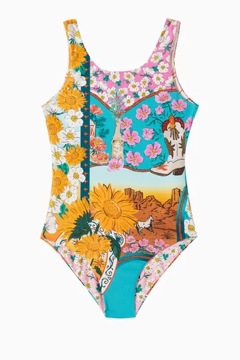 Star Reversible One-piece Swimsuit