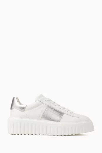 H-Stripes Low-top Sneakers in Leather