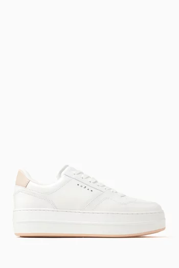 Skyscraper Low-top Sneakers in Leather