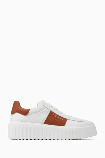 H-Stripes Sneakers in Leather