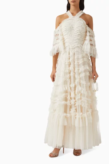 Bronte Off-Shoulder Gown in Tulle
