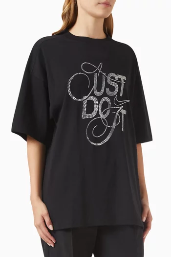 Oversized Rhinestone T-shirt