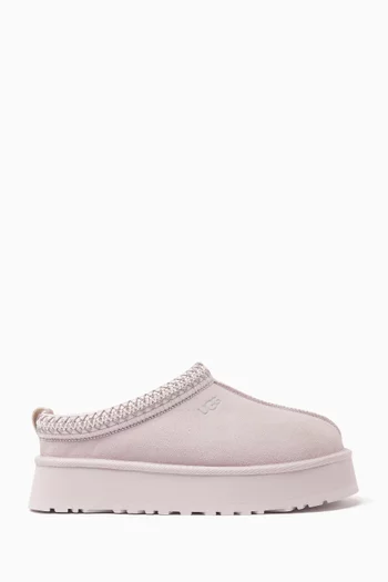 Tazz Flatform Slides in Suede