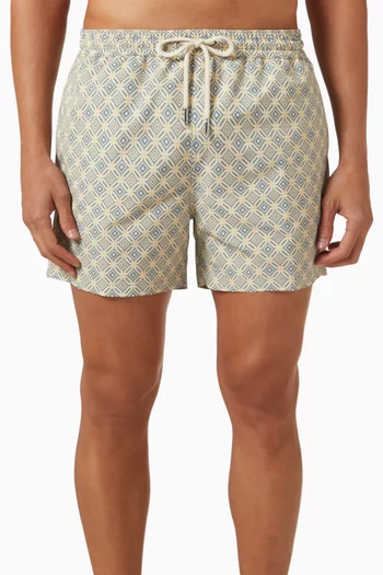 Treliça Angra-print Swim Shorts