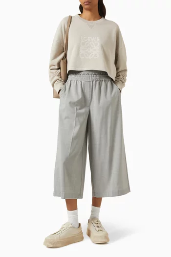 Anagram Cropped Sweatshirt in Cotton-jersey