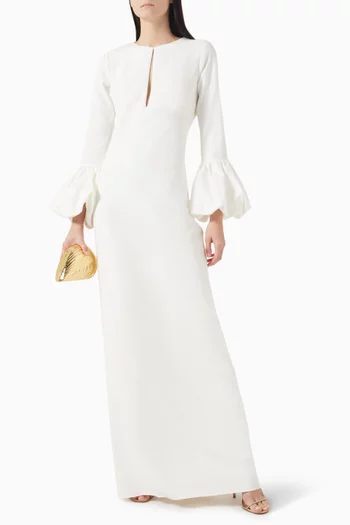 Keyhole Gown in Crepe