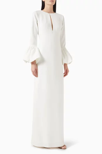 Keyhole Gown in Crepe