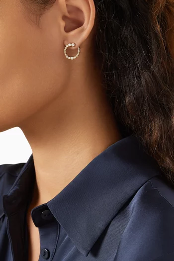 Odette Spiral Earrings in 18kt Gold-plated Silver