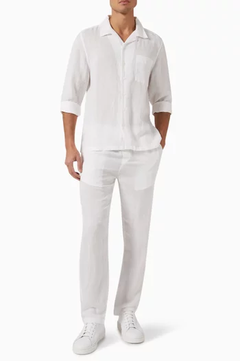 Home Pants in Linen-blend