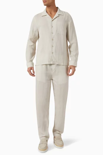 Home Pants in Linen-blend
