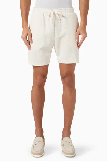 6" Shorts in Waffle-weave Cotton