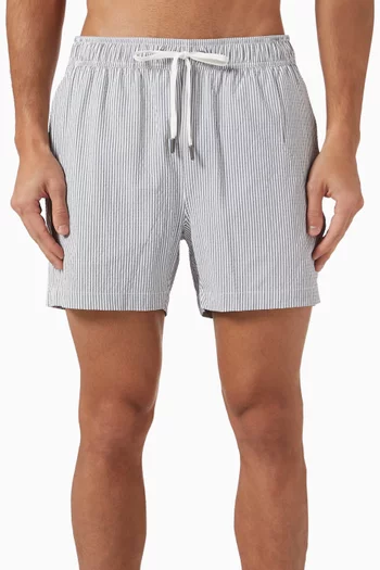 Charles 5" Striped Swim Shorts