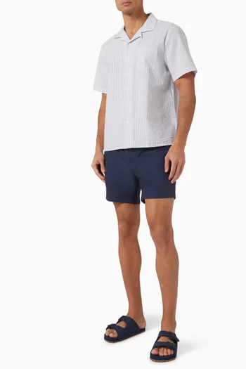 Vacation Shirt in Seersucker Cotton-poplin