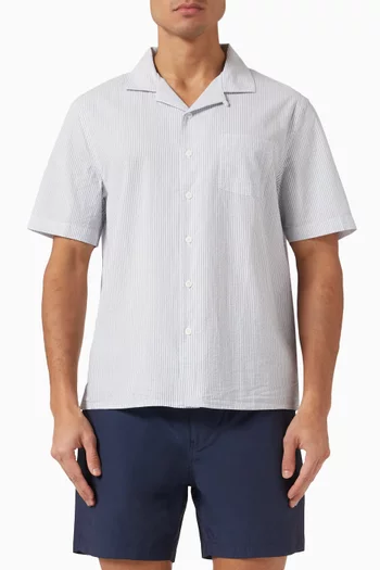 Vacation Shirt in Seersucker Cotton-poplin