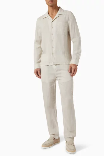Home Camp Shirt in Linen